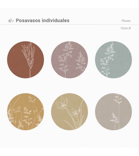 Posavasos Flowers