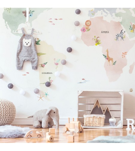 Mural Autoadhesivo para pared Little World