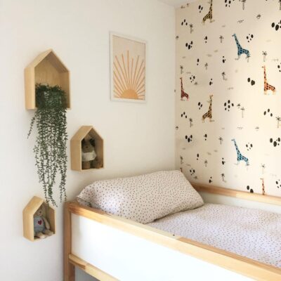 Imagen de Habitación infantil de @maria_lacasitamia con papel autoadhesivo Giraffun