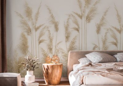 Imagen de ¿Cómo poner el mural pintado 'Prado' en un baño?